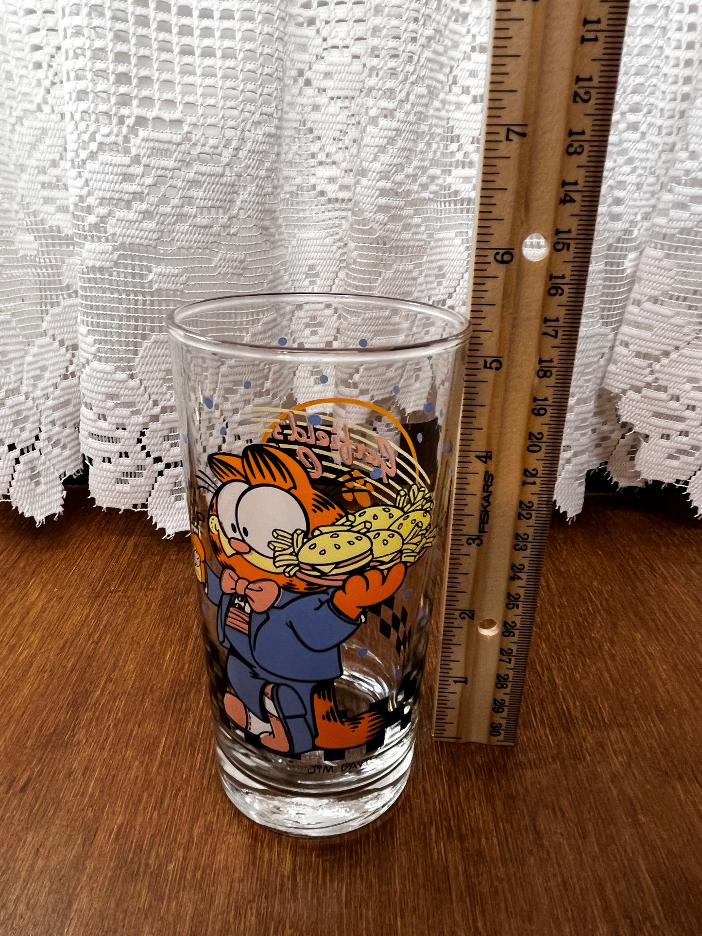 Garfield Cafe Drinking Glass Vintage