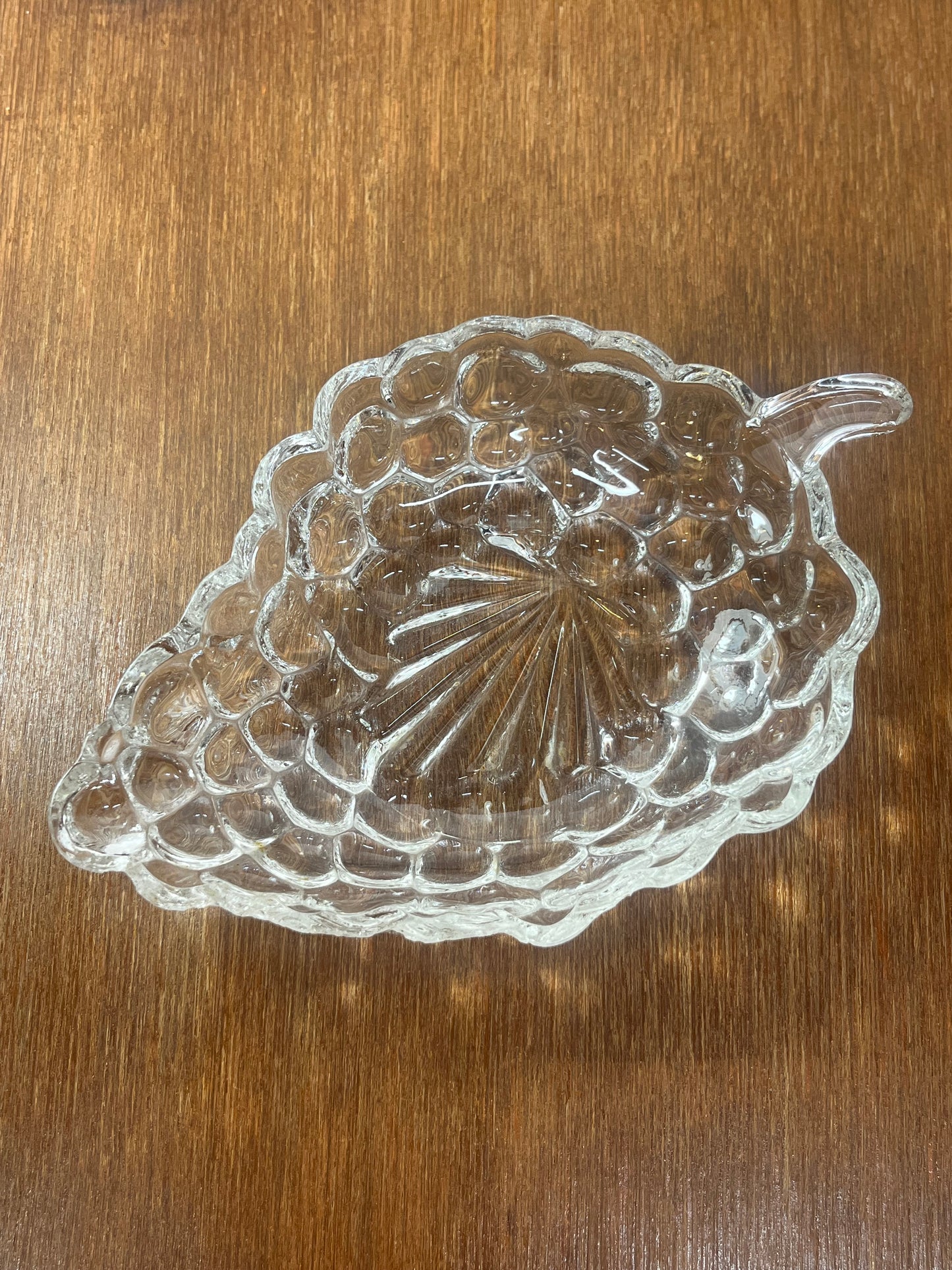 Vintage Clear Glass Trinket & Grape Nut & Candy Dish