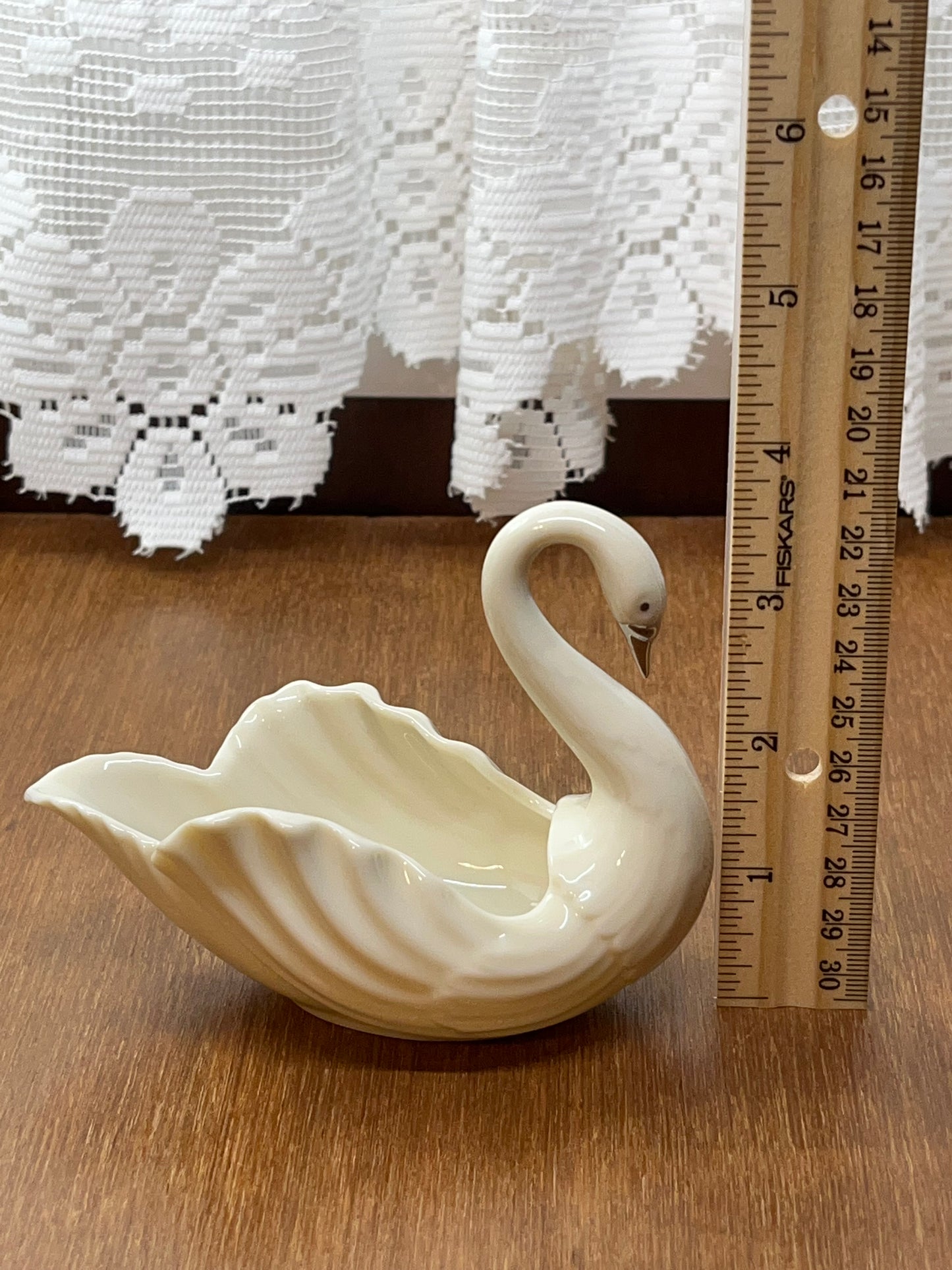 Vintage Lenox USA Porcelain Swan Trinket Dish