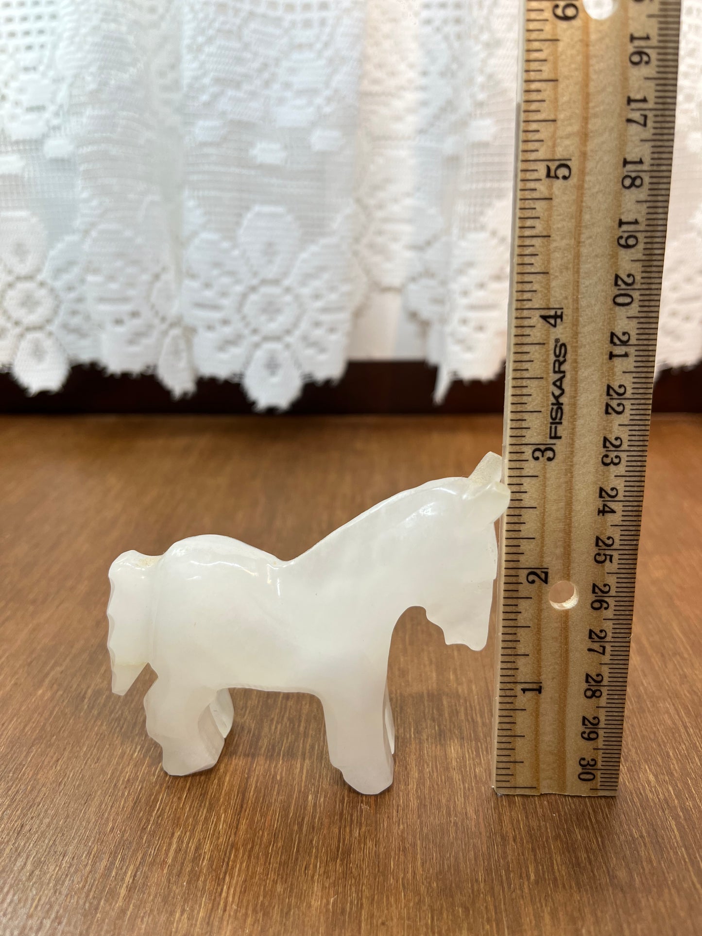 Carved Quartz Mini Donkey Statue