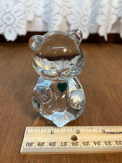 Art Glass Fenton May Birthstone Bear