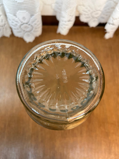 Victorian Style Clear Glass Footed Pedestal Vase