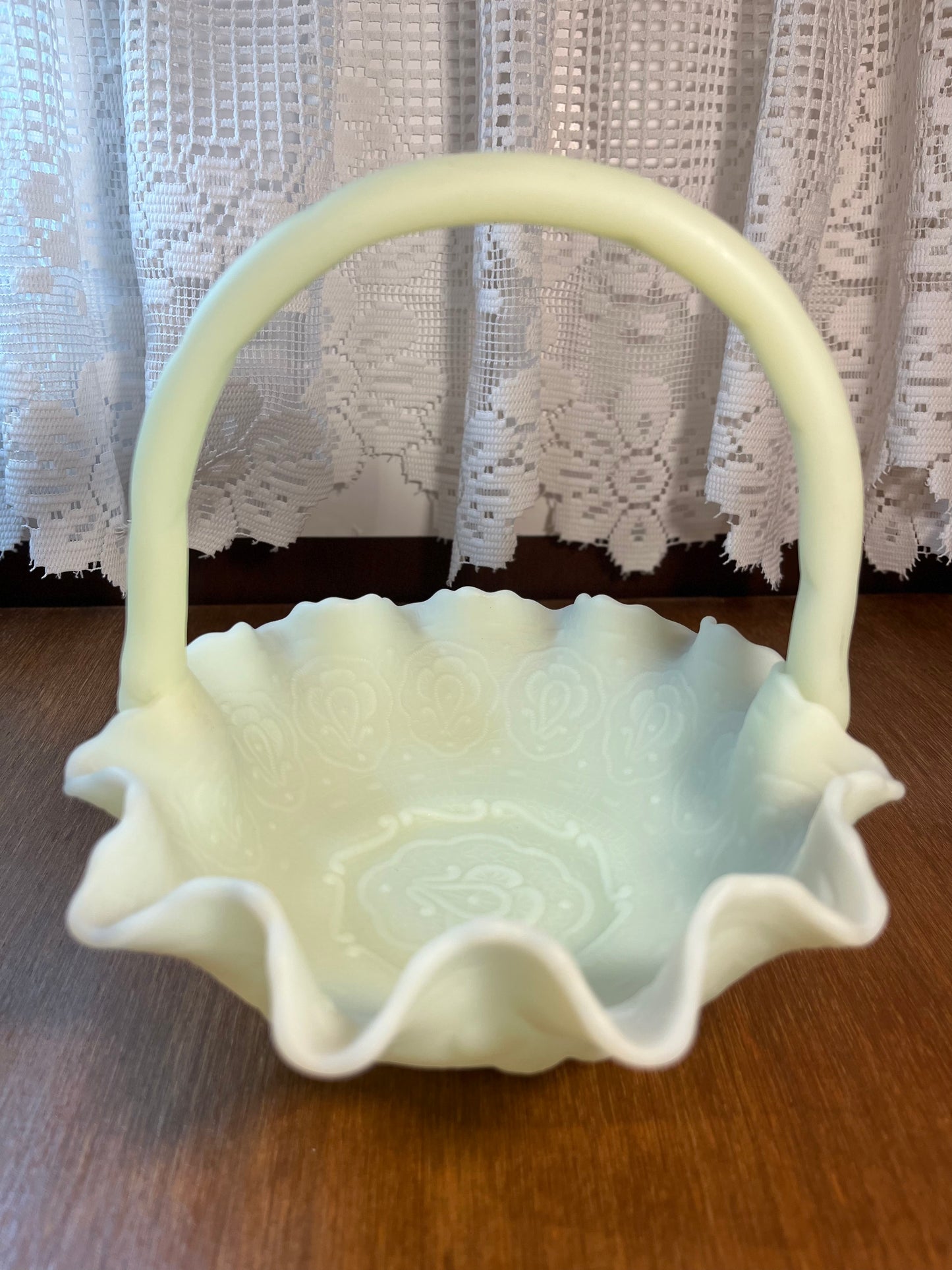 Vintage Fenton Uranium Basket