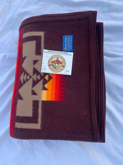 A warm and Colorful Heritage Pendleton Indian Blanket