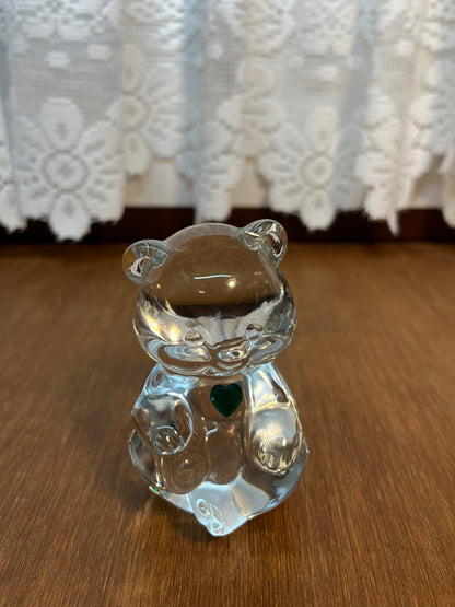 Art Glass Fenton May Birthstone Bear