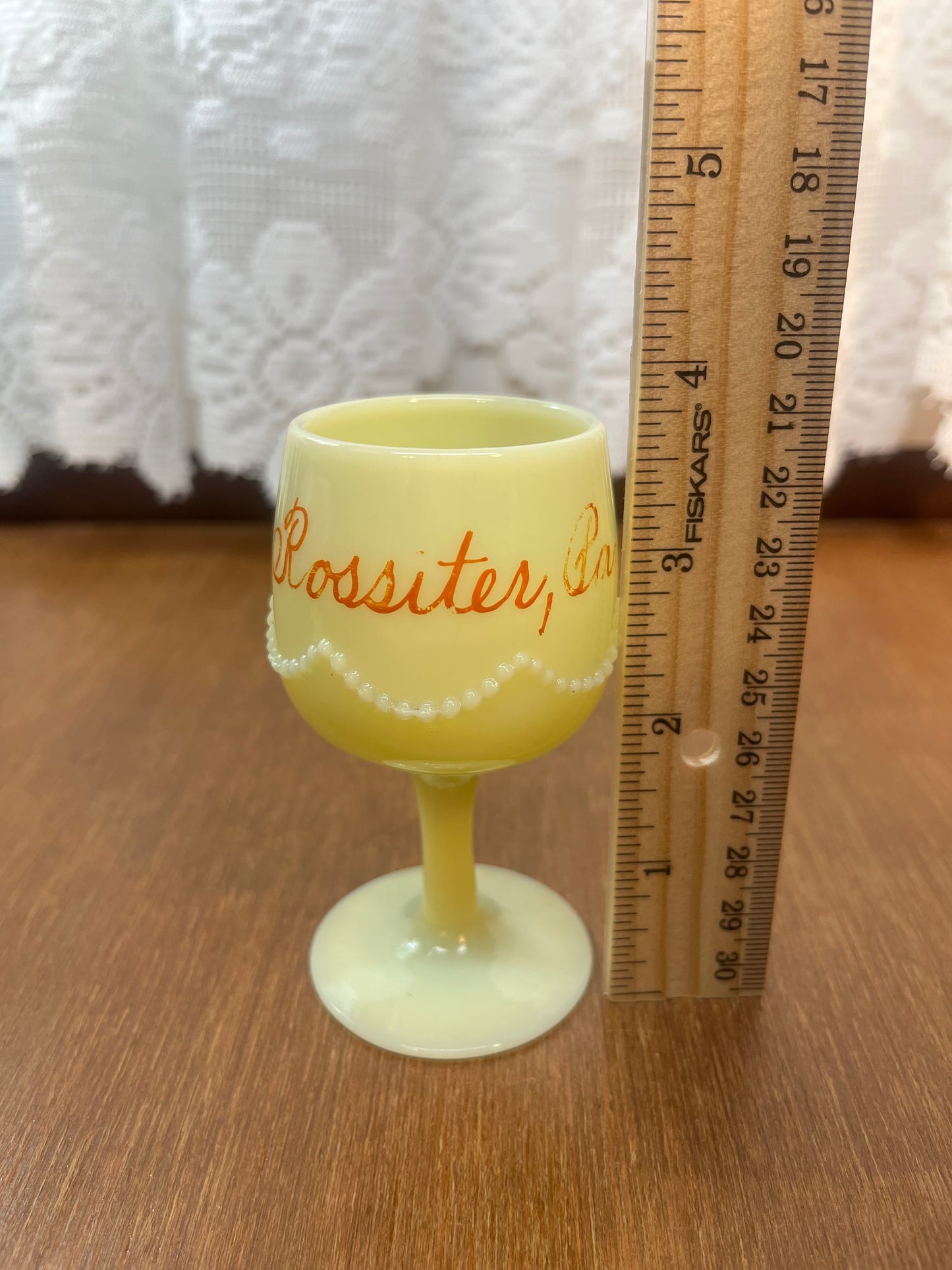 Vintage Heisey Rossiter Pennsylvania Uranium Souvenir Glass