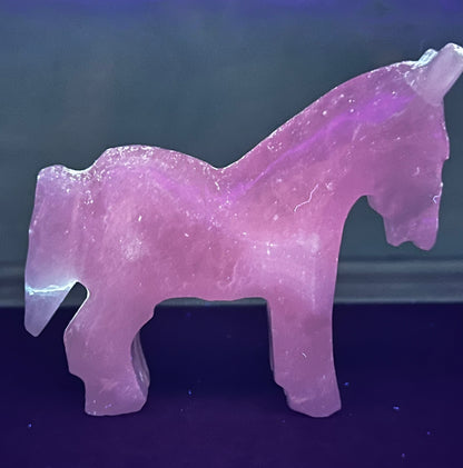 Carved Quartz Mini Donkey Statue