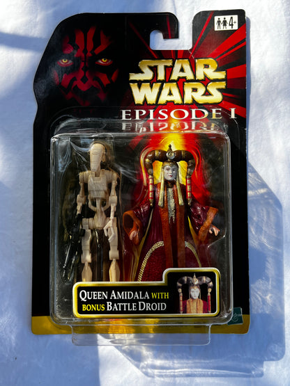 Queen Amidala With Battle Driod Episode 1 Action Figure And Collectible