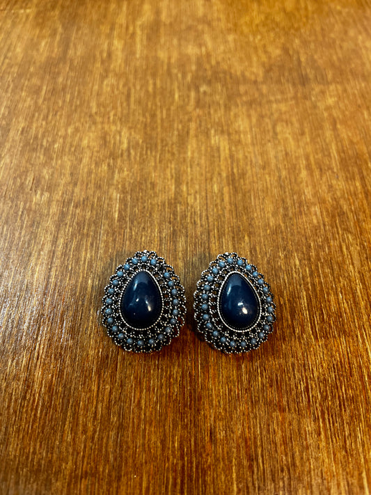 Beaded Paparazzi Blue Blast Earrings