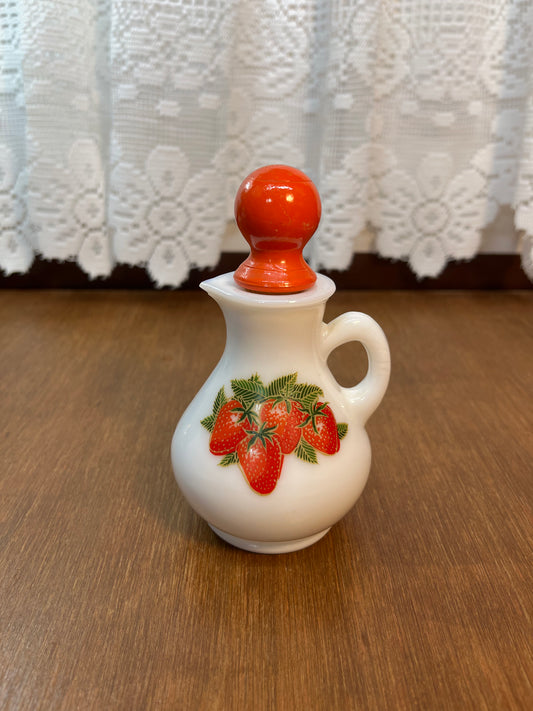 Vintage Strawberry Avon Mini Pitcher