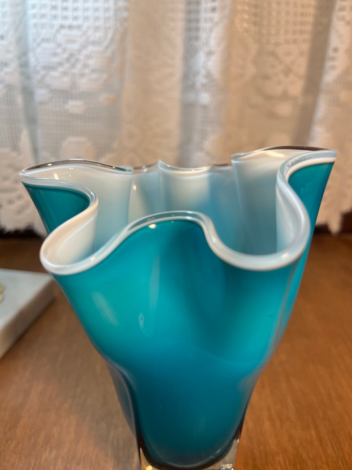 Blue Handkerchief Vase