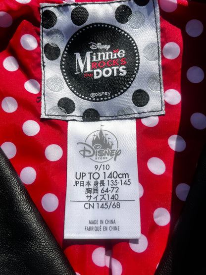 Faux Black Leather Mini Mouse Girls Disney Jacket