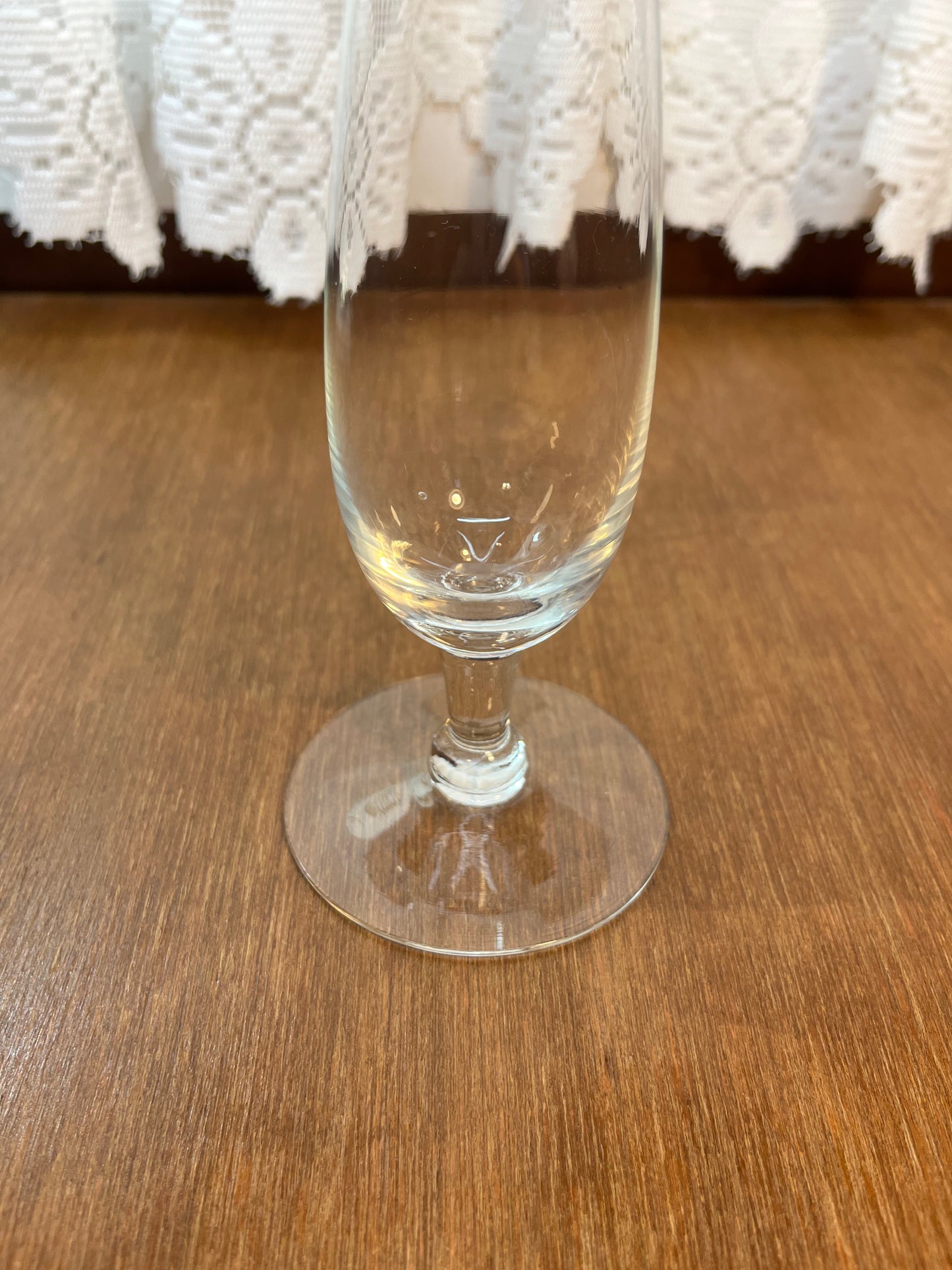 Vintage Scallop Top Footed Bud Vase