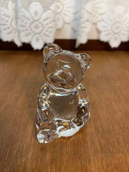 Vintage Princess House Clear Bear Figurine