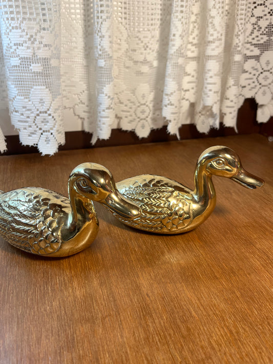 Brass Duck Statues