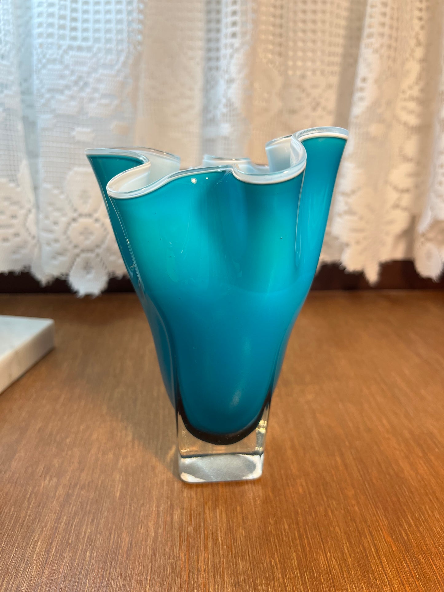 Blue Handkerchief Vase