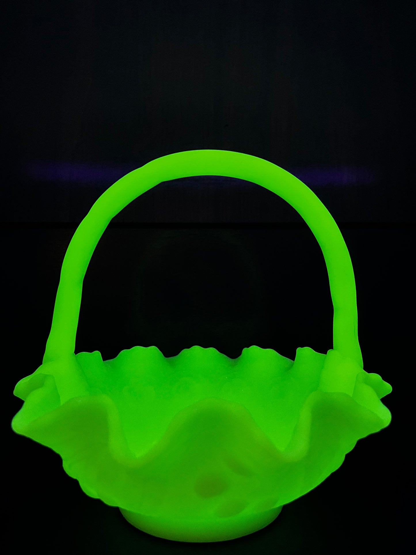 Vintage Fenton Uranium Basket