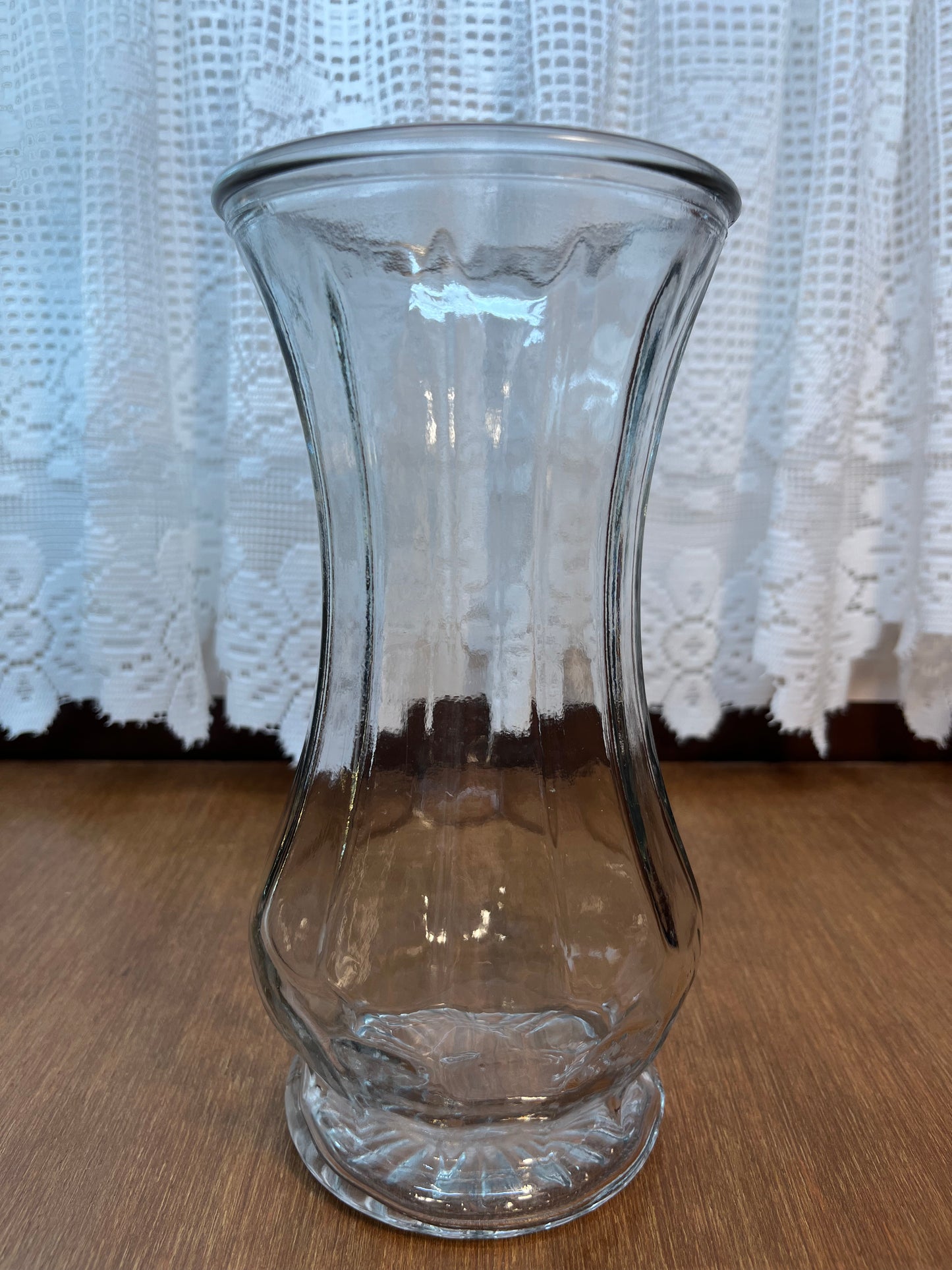 Vintage Hourglass Victorian Style Footed Vase