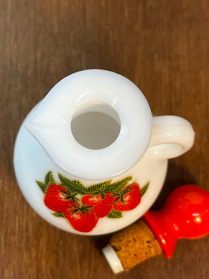 Vintage Strawberry Avon Mini Pitcher