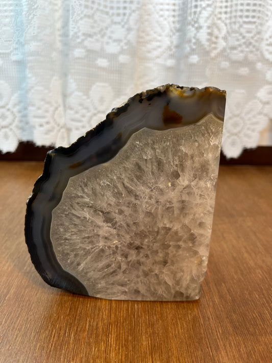 Polished Agate Crystal Rock