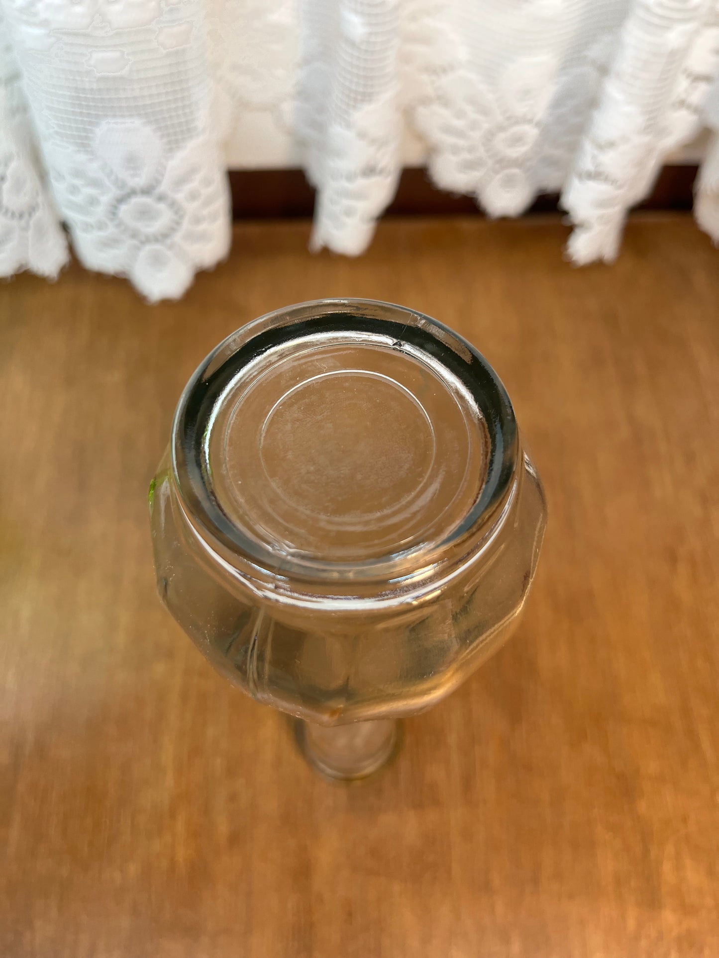 Clear Spiral Bud Vase