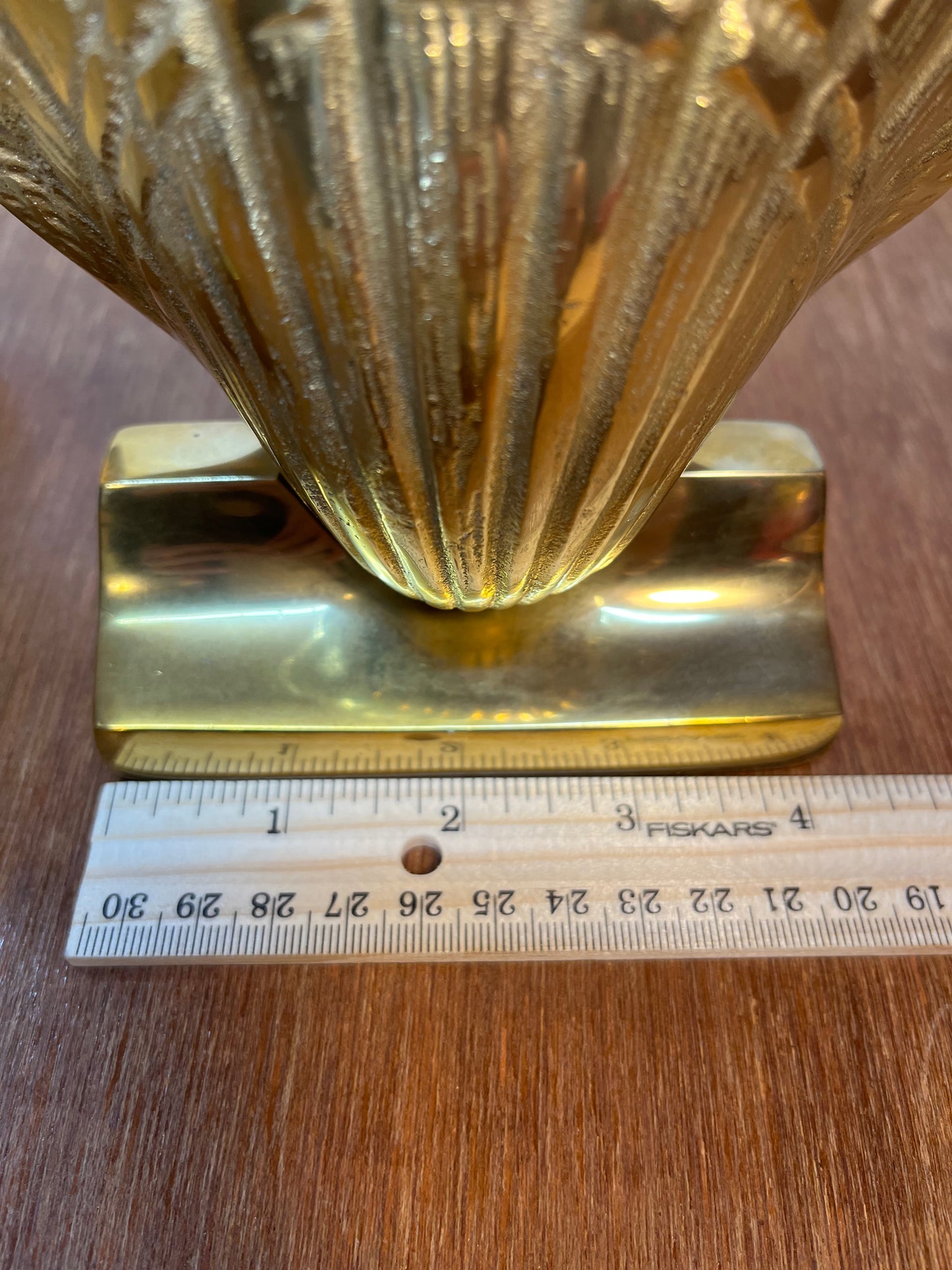 Brass Seashell Bookends