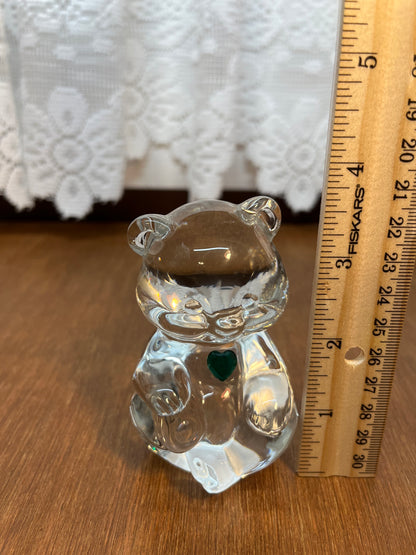 Art Glass Fenton May Birthstone Bear