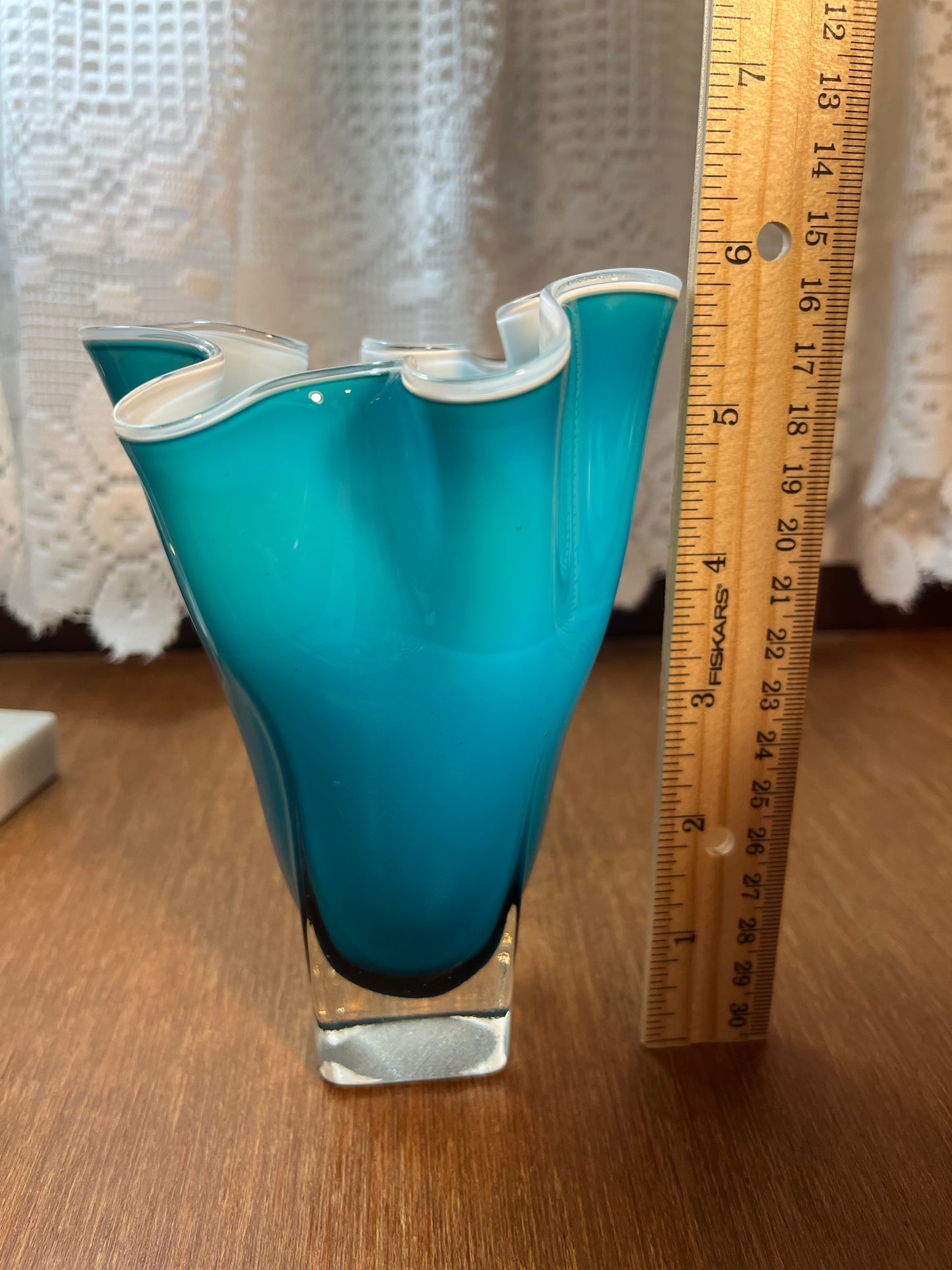 Blue Handkerchief Vase