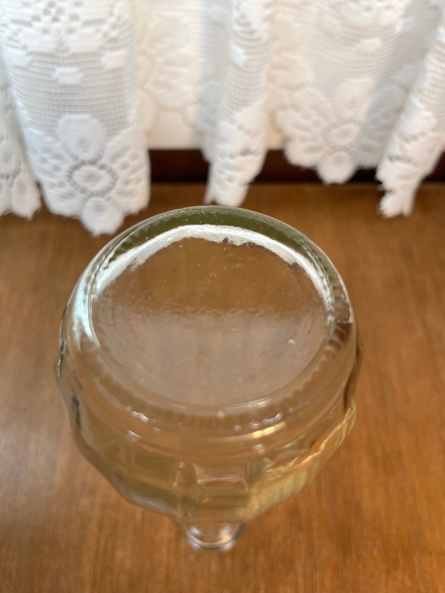 Clear Glass Ribbed Bud Vase