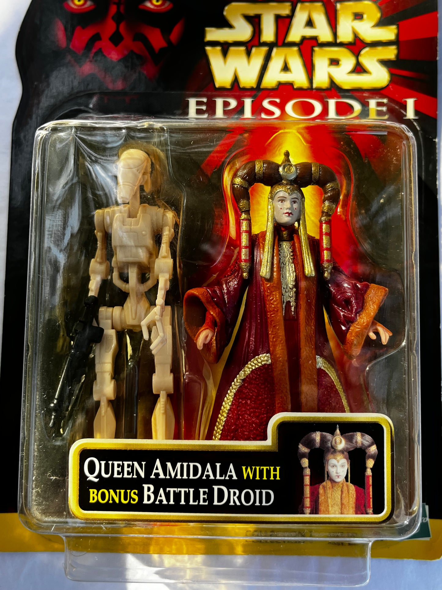 Queen Amidala With Battle Driod Episode 1 Action Figure And Collectible